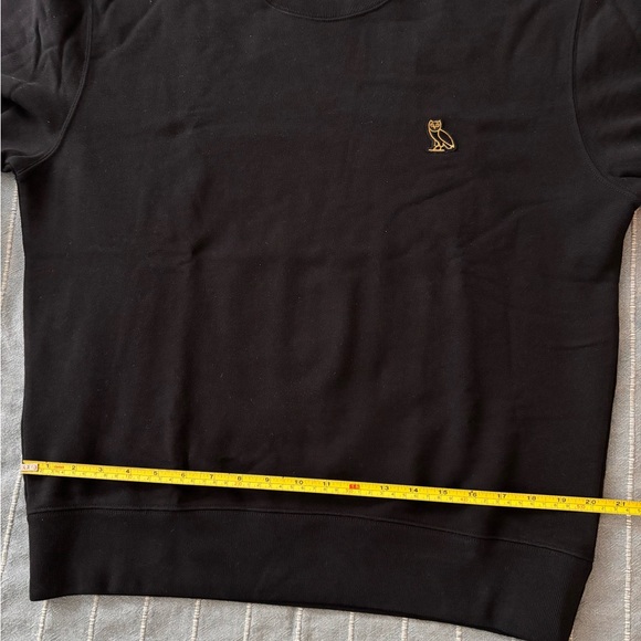 OVO Black Crew Neck Sweater with Gold Logo - Picture 14 of 16